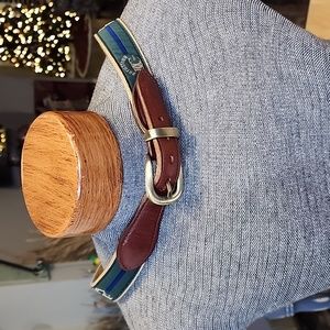 Doylestown Country Club leather/cloth belt